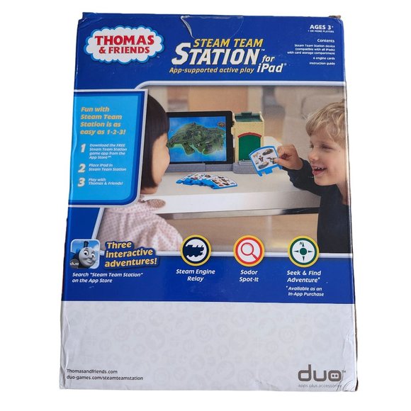 duo Thomas The Tank Engine & Friends Steam Team Station For iPad NEW NOB - Picture 3 of 6